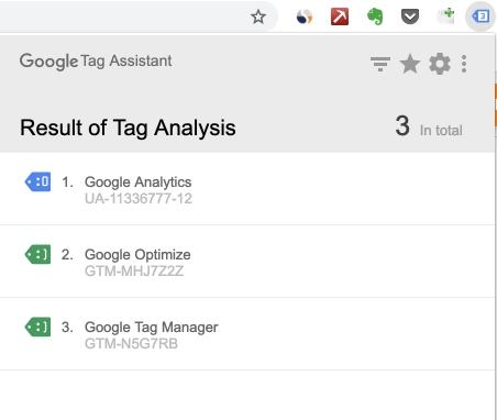 Google Tag Assistant