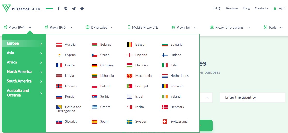 Listing GEO proxy