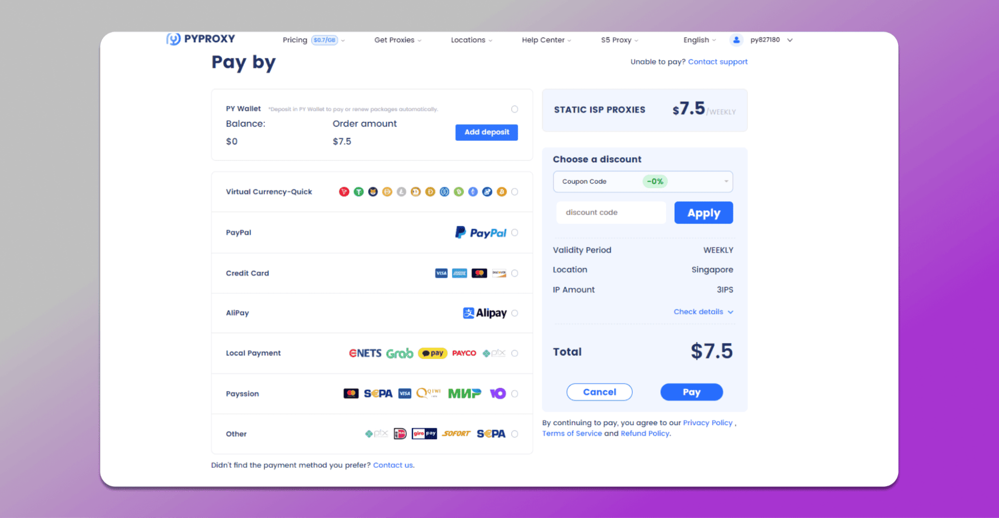 Payment method