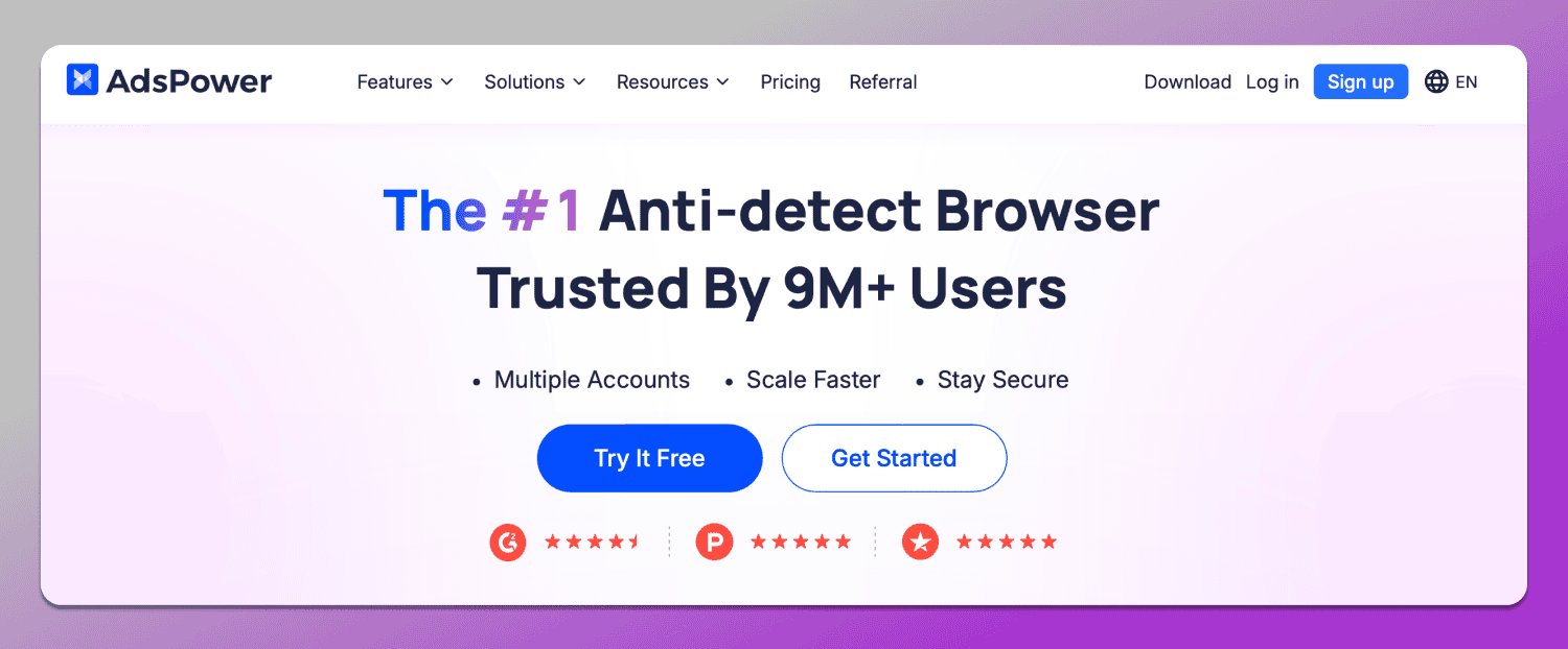Site AdsPower Dolphin Anty