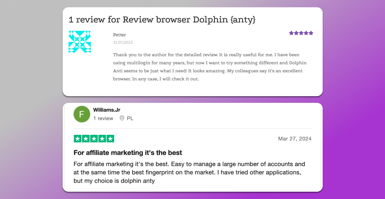 Reviews Dolphin Anty Antidetect Browser