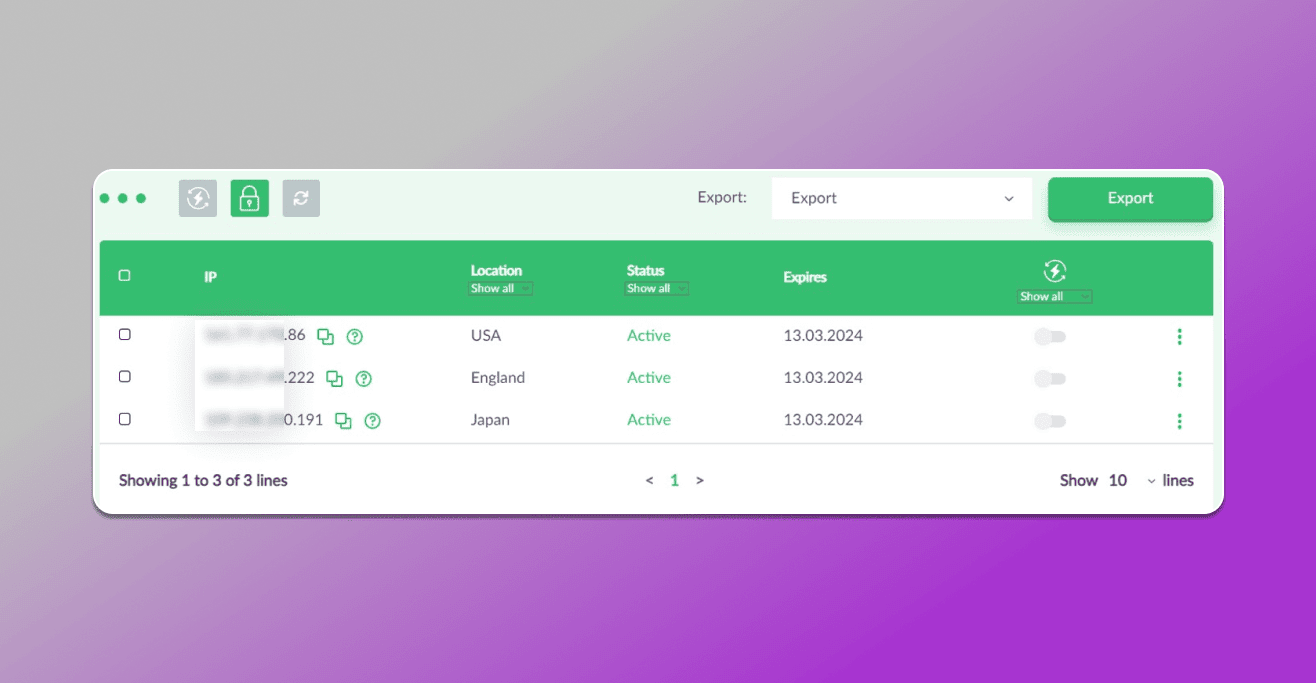 Proxy test from Proxy Seller