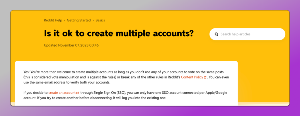 Reddit Policy on Multiple Accounts Dolphin Anty