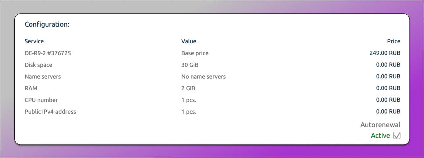 VPS Server Configuration Dolphin Anty