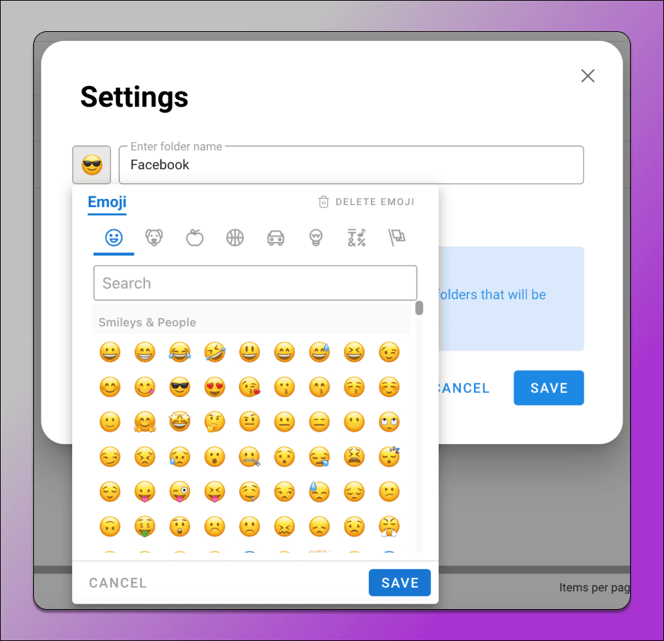 Folders and Emojis Dolphin Anty