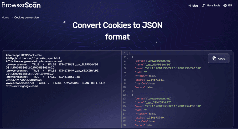 JSON Dolphin Anty