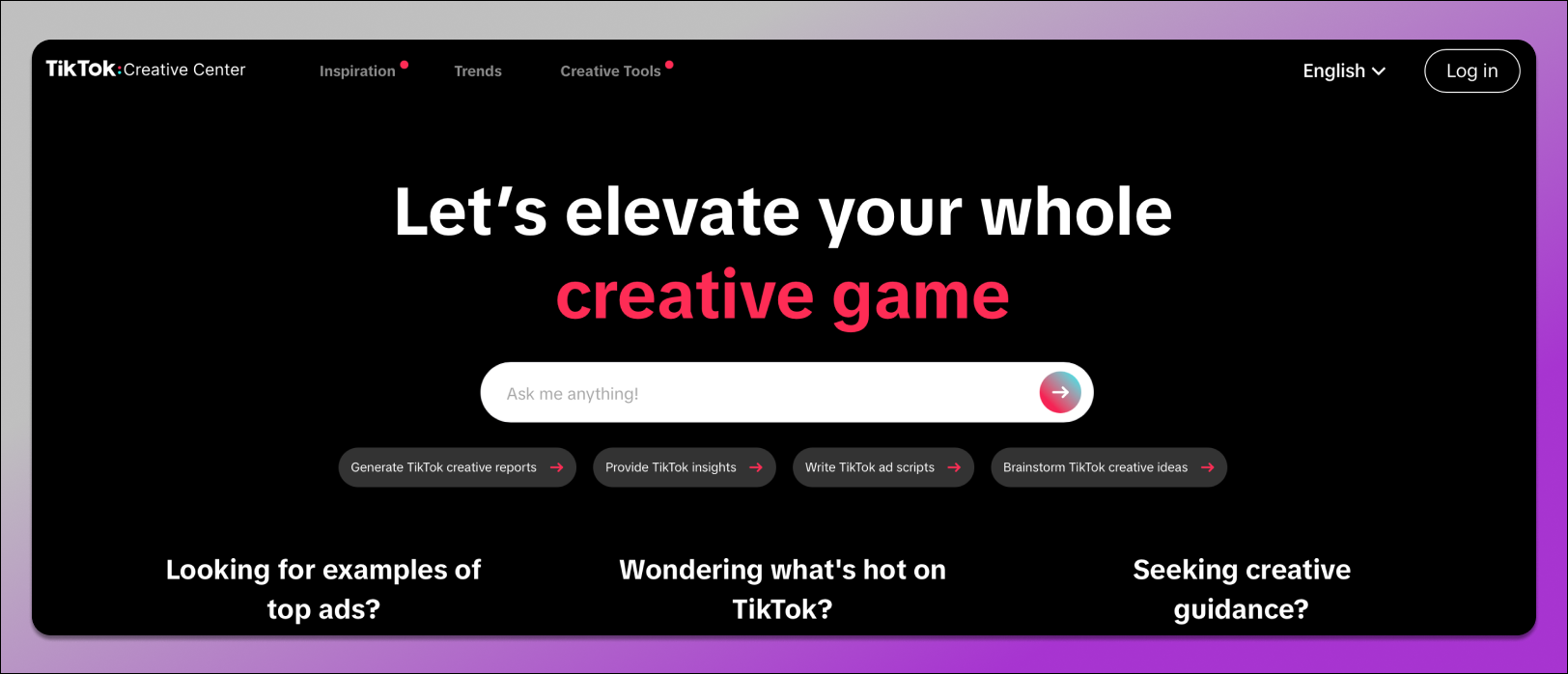 TikTok Creative Center Dolphin Anty