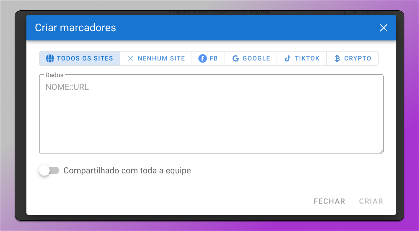 Todos os sites Dolphin Anty