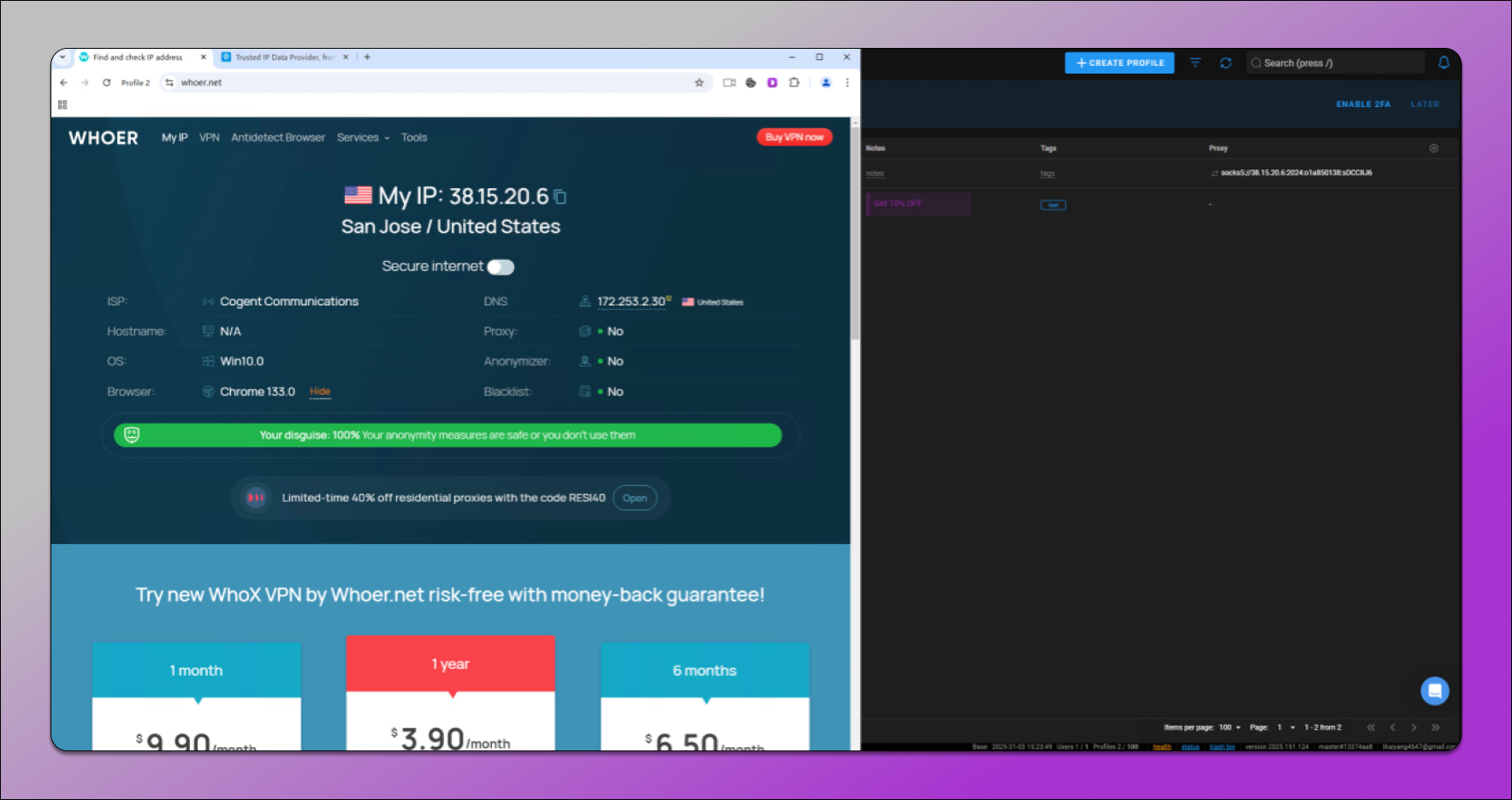 Cli Proxy IP Check Dolphin Anty