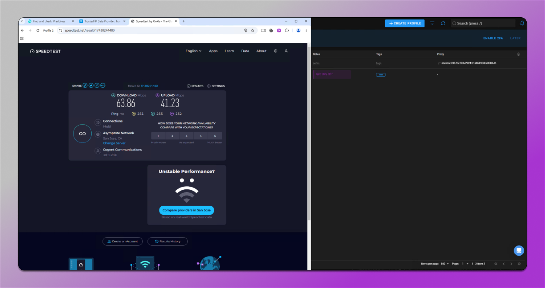 Cli Proxy Speed Test Dolphin Anty