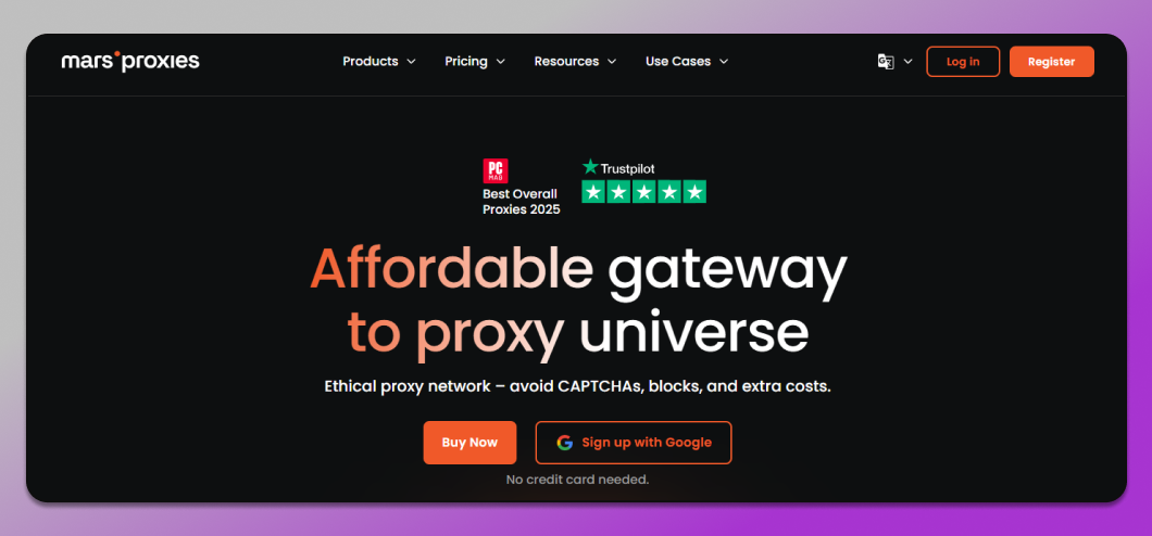 MarsProxies Main Page Dolphin Anty
