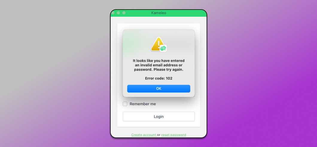 Invalid Login Password Kameleo Dolphin Anty