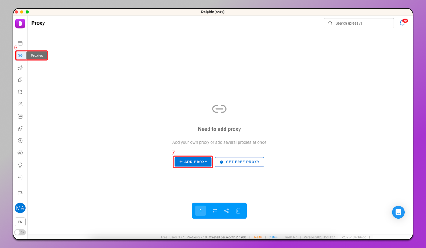 Adding proxies Dolphin Anty