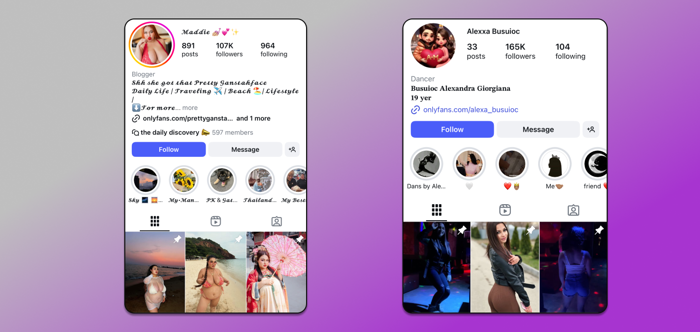 OF Models on IG Dolphin Anty