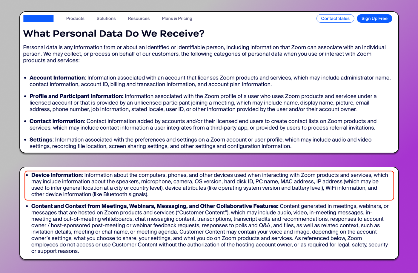 Zoom Personal Data Dolphin Anty