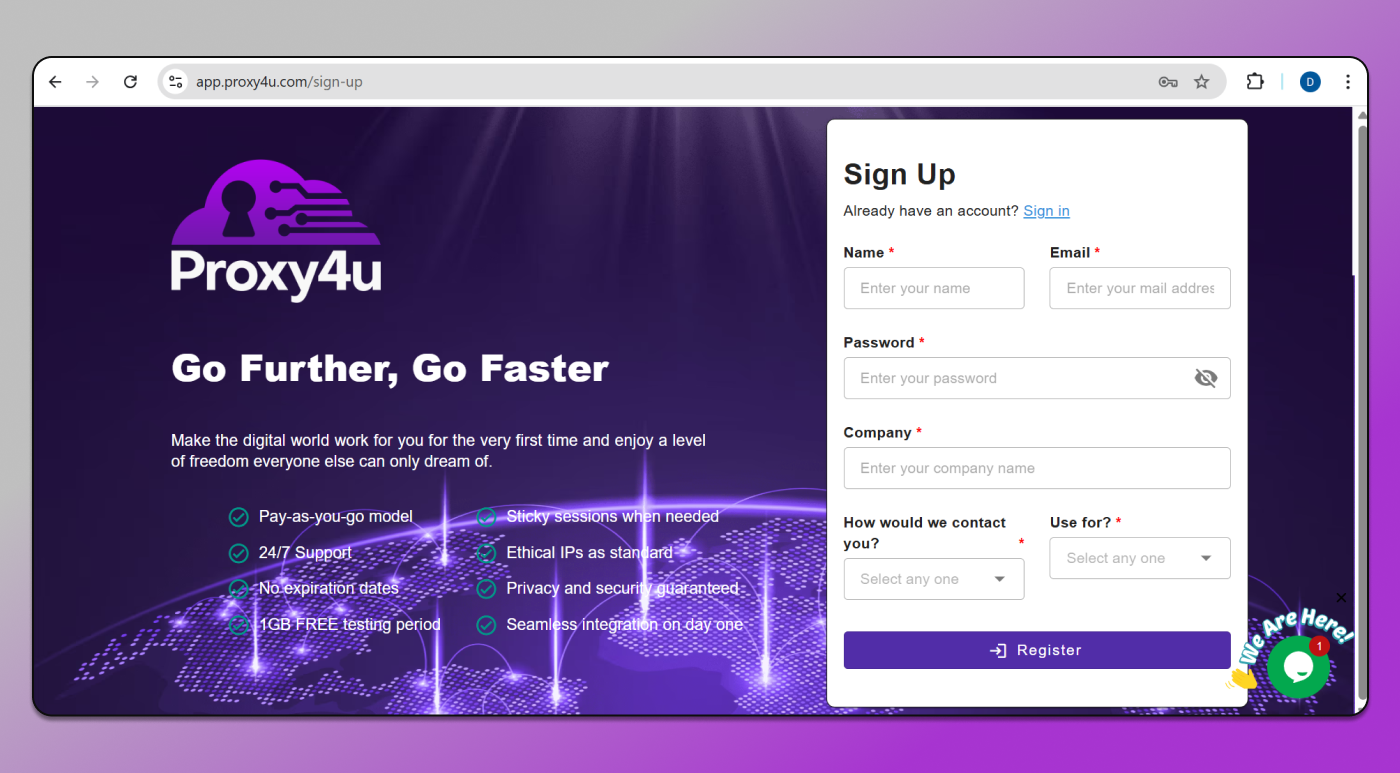 Proxy4U Sign Up Dolphin Anty