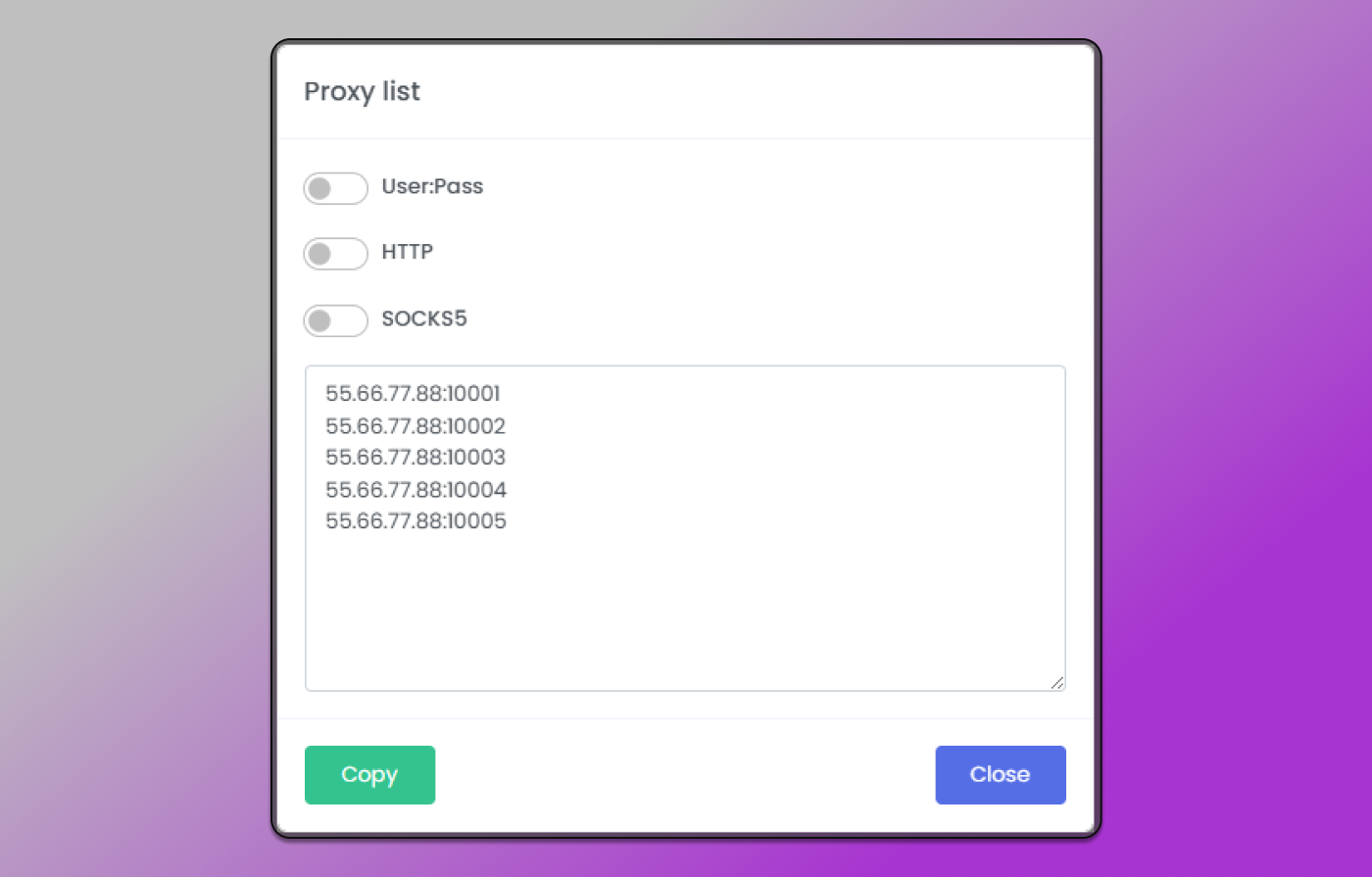ProxyTee Proxy List Dolphin Anty