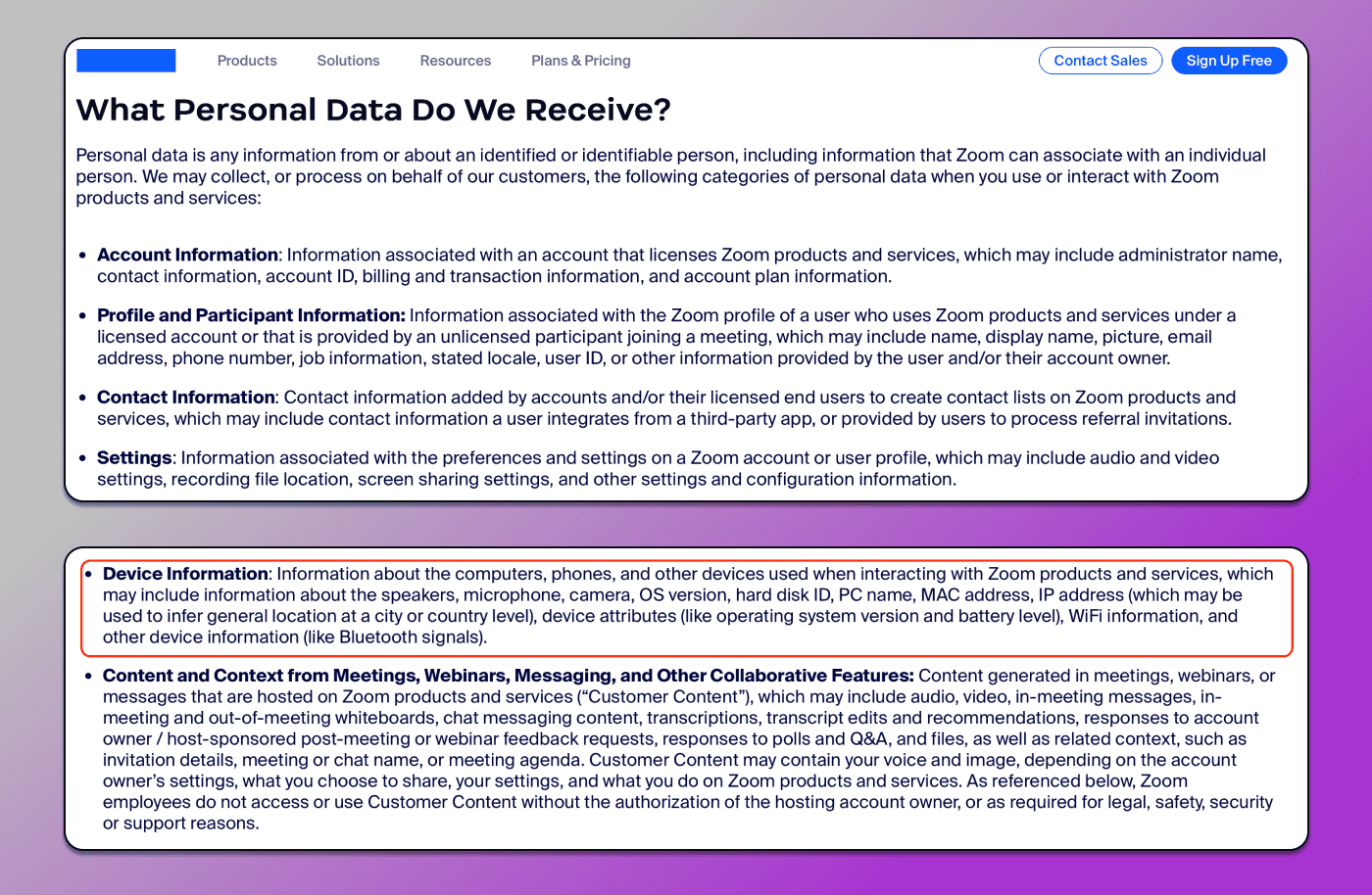 Zoom Personal Data Dolphin Anty