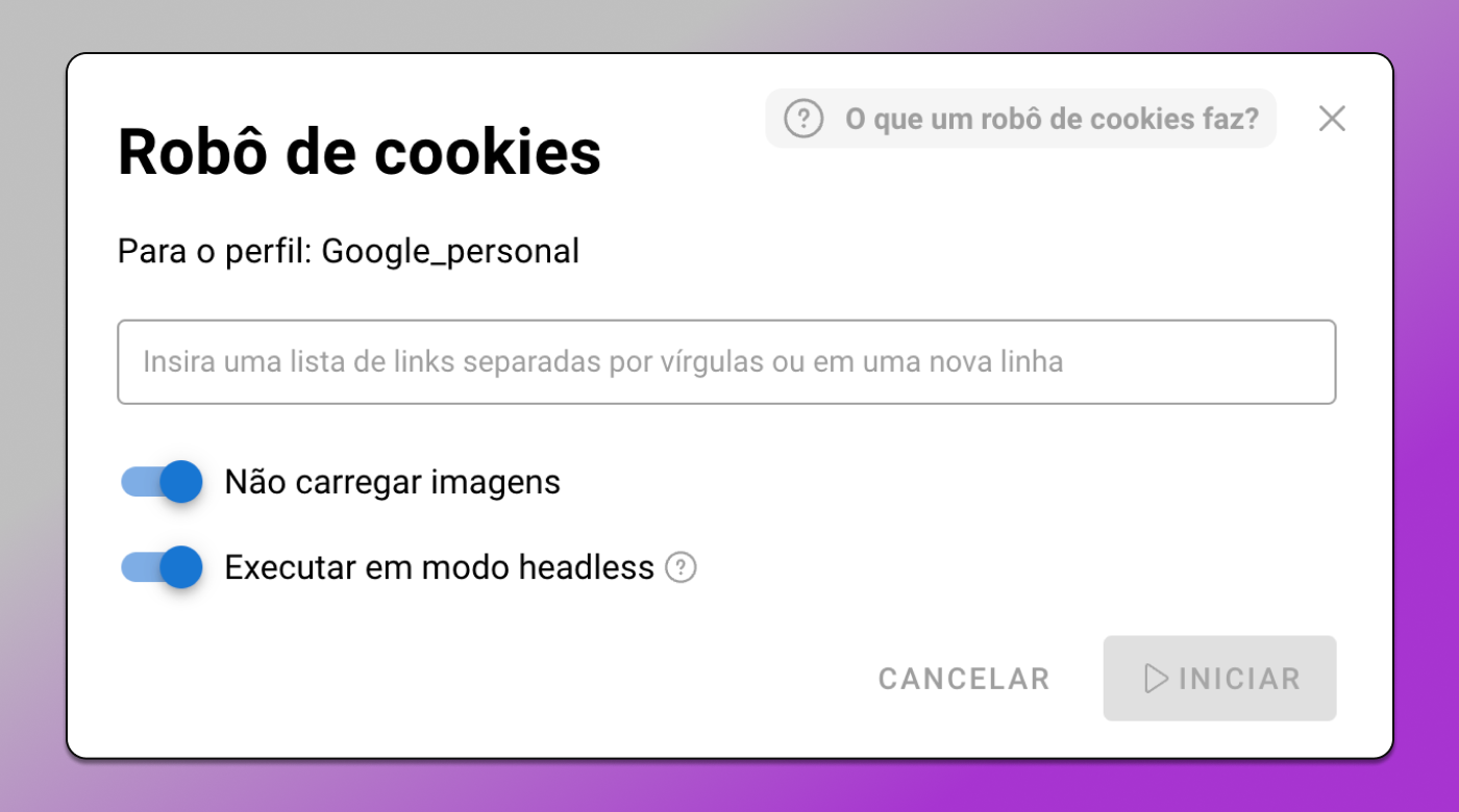 Robô de cookies Dolphin Anty