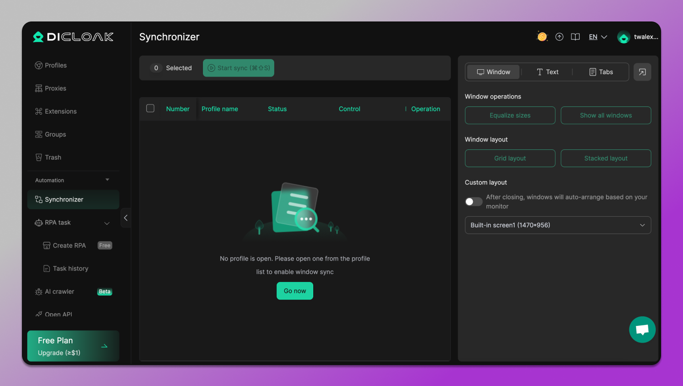 DlCloak Synchronizer Dolphin Anty