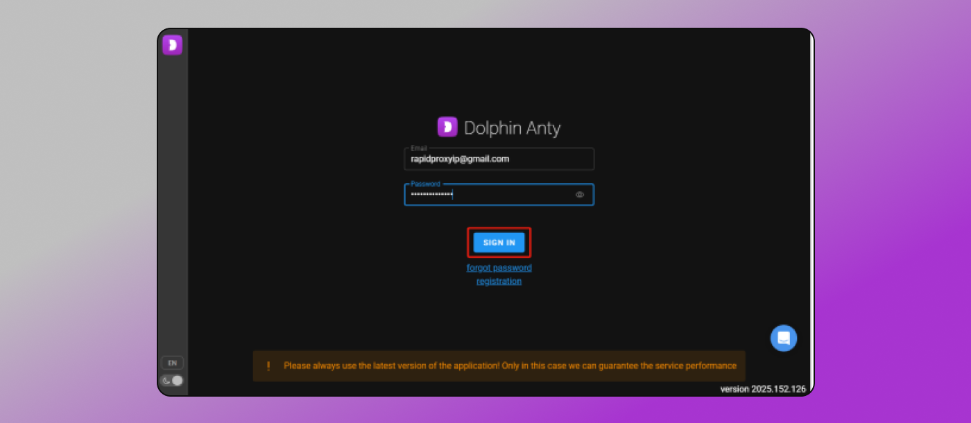 Login Dolphin Anty