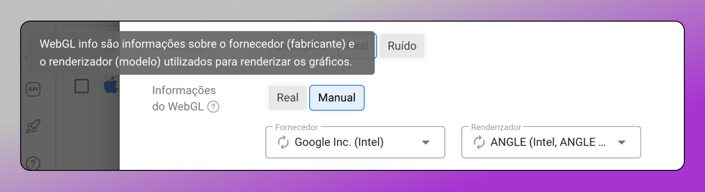Informações do WebGL Dolphin Anty
