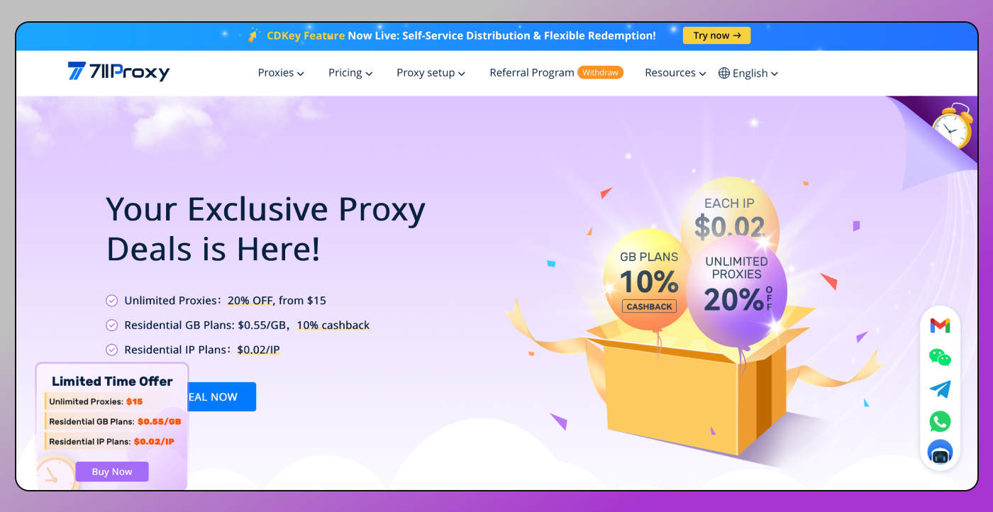 711Proxy Main Page Dolphin Anty