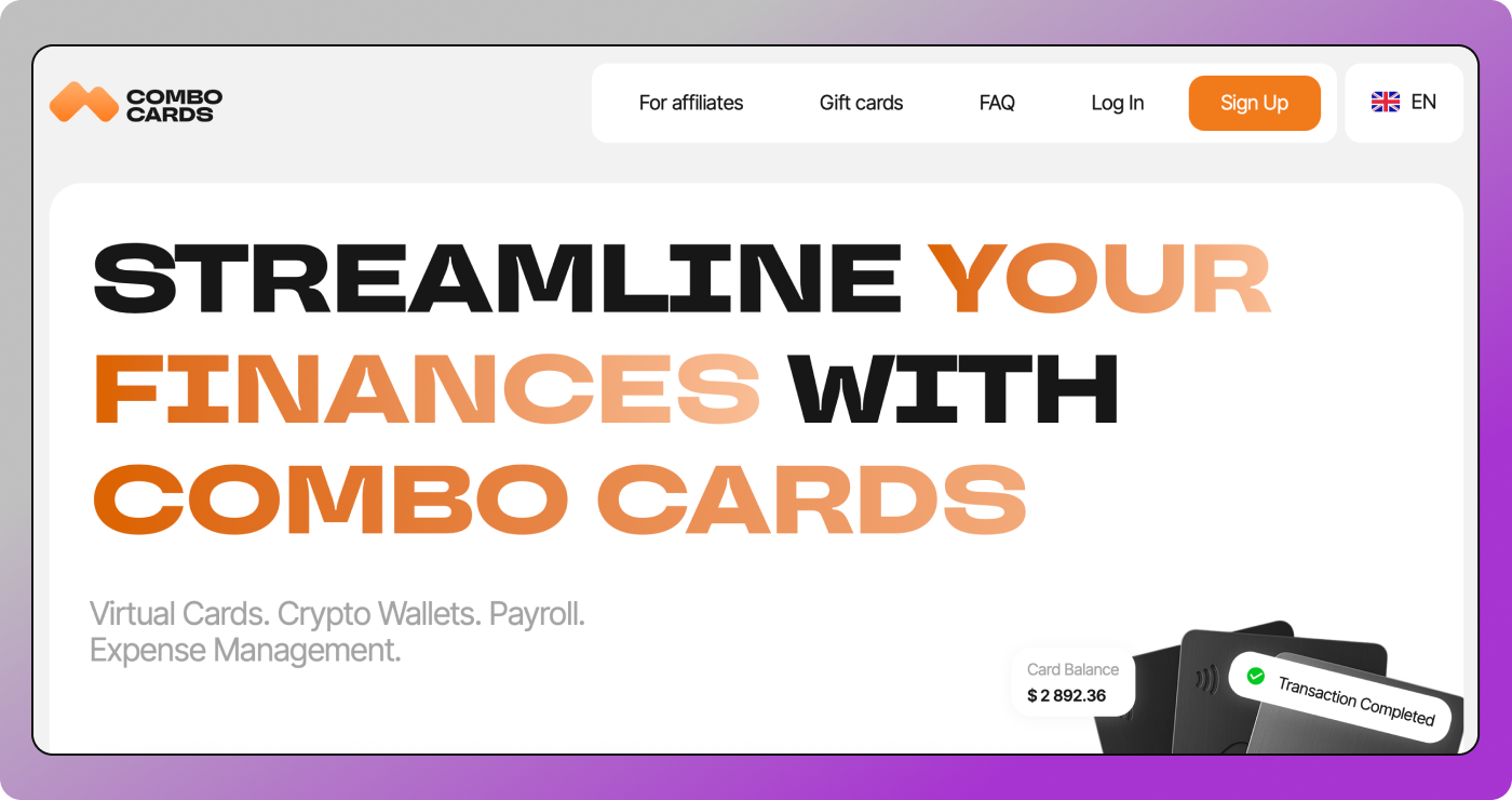 Combo Cards Main Page Dolphin Anty