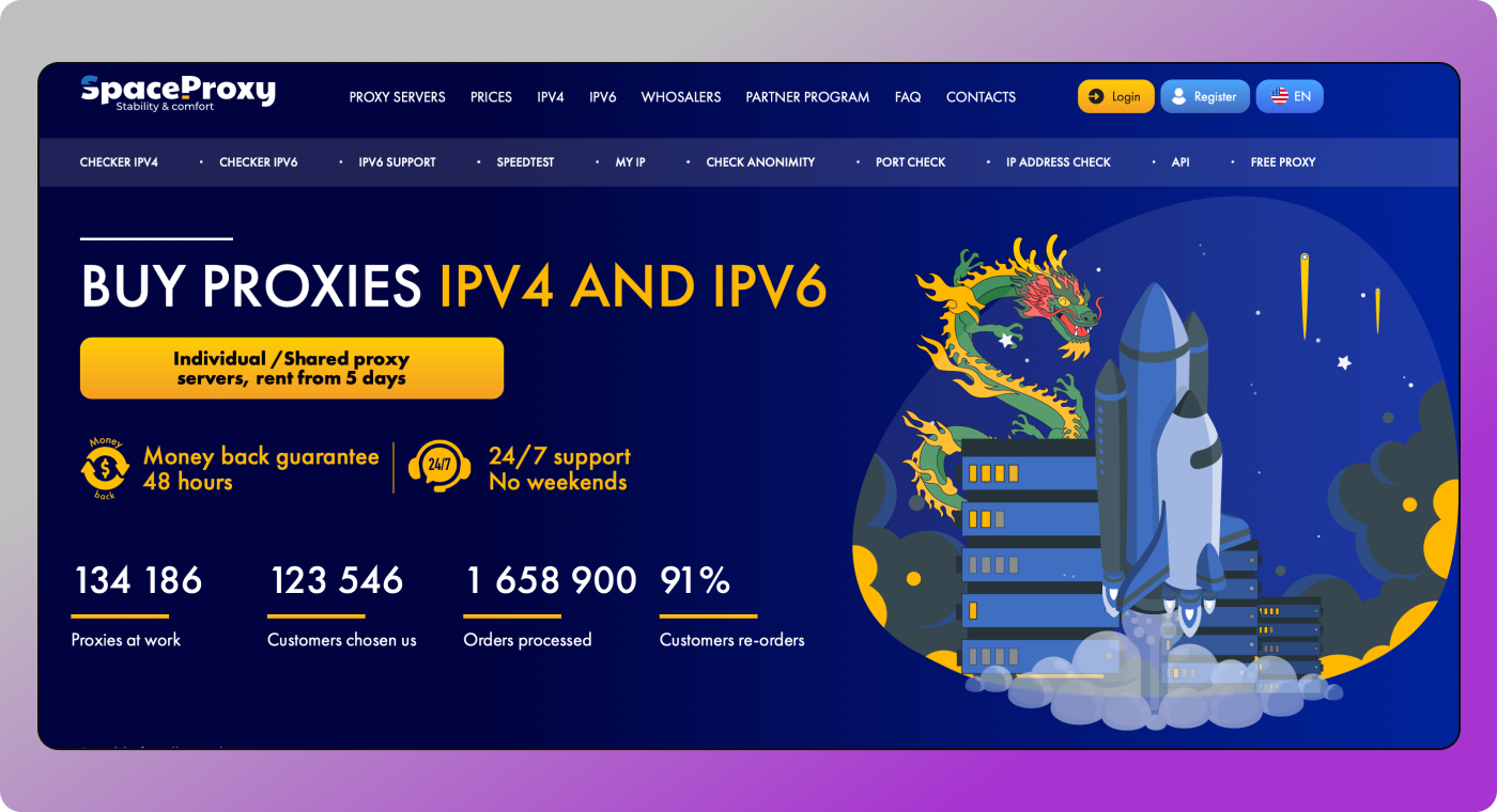 SpaceProxy Dolphin Anty