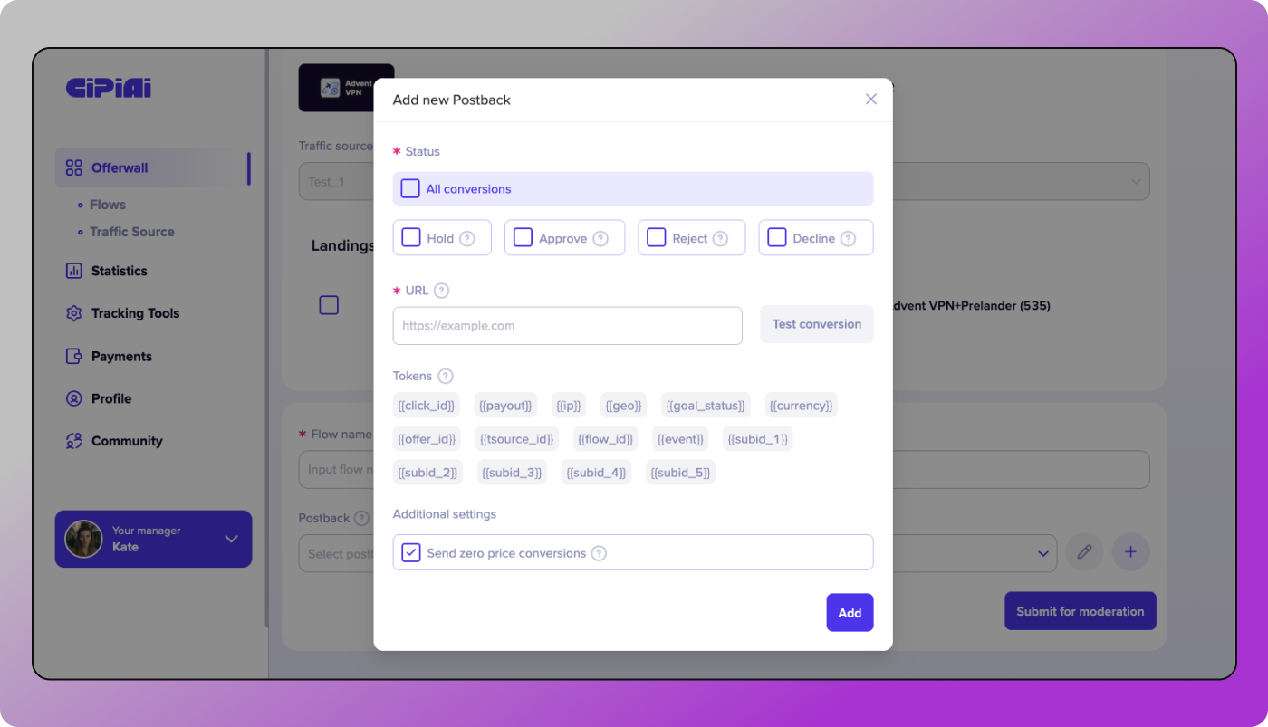 CIPIAI Postback Dolphin Anty