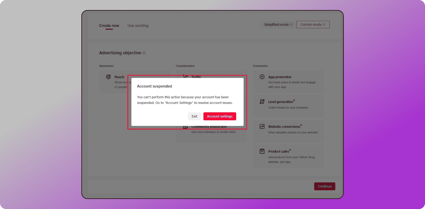 Account blocking Dolphin Anty