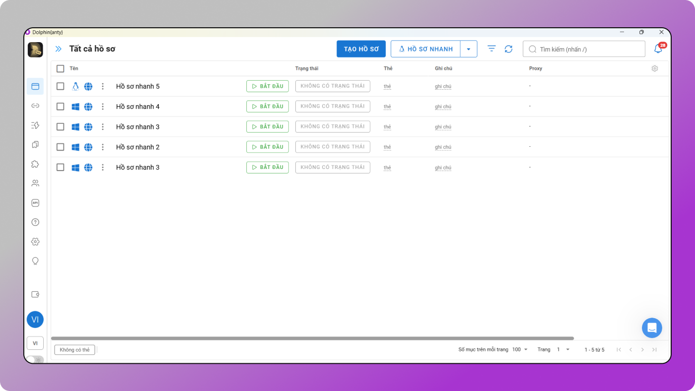 Interface Dolphin Anty