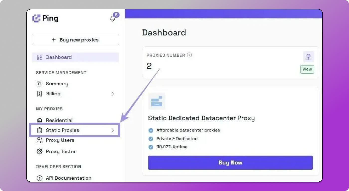 Static Proxies Dolphin Anty