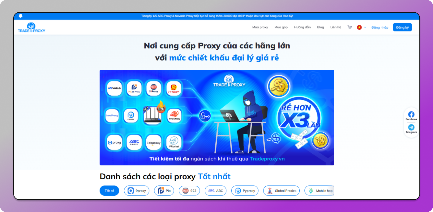 TradeProxy Main Page Dolphin Anty