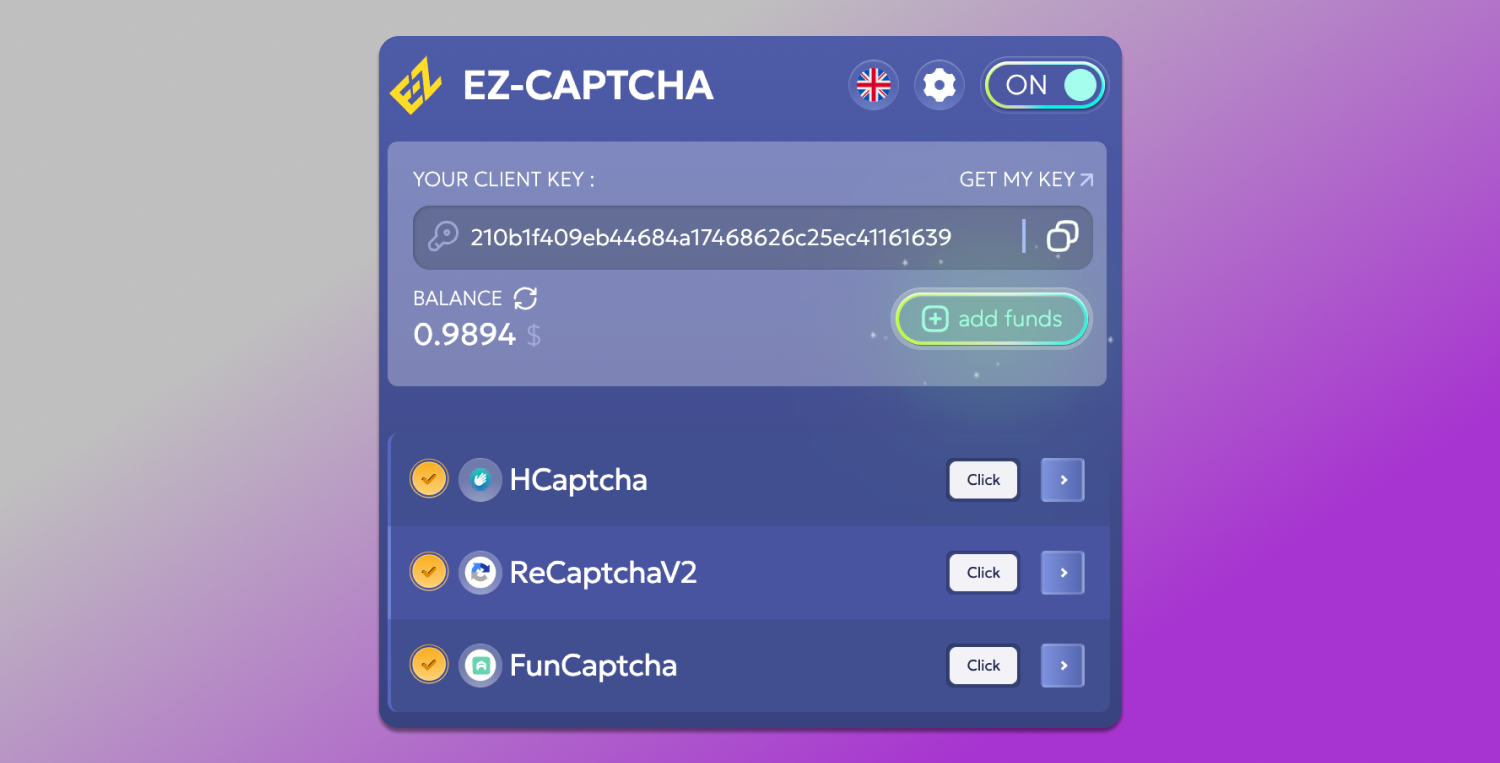 Extension EZCaptcha Dolphin Anty