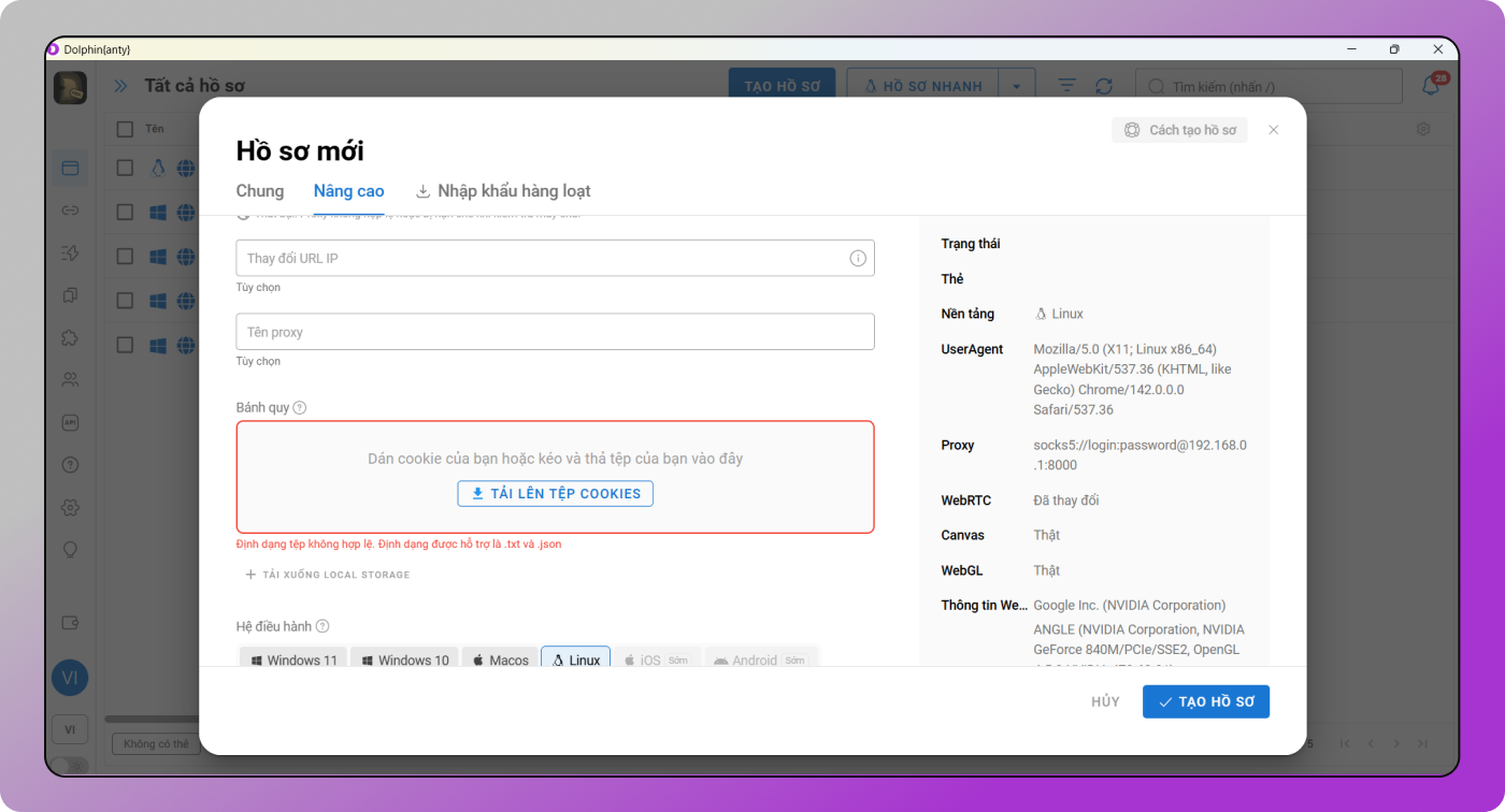 No Valid Cookies Dolphin Anty