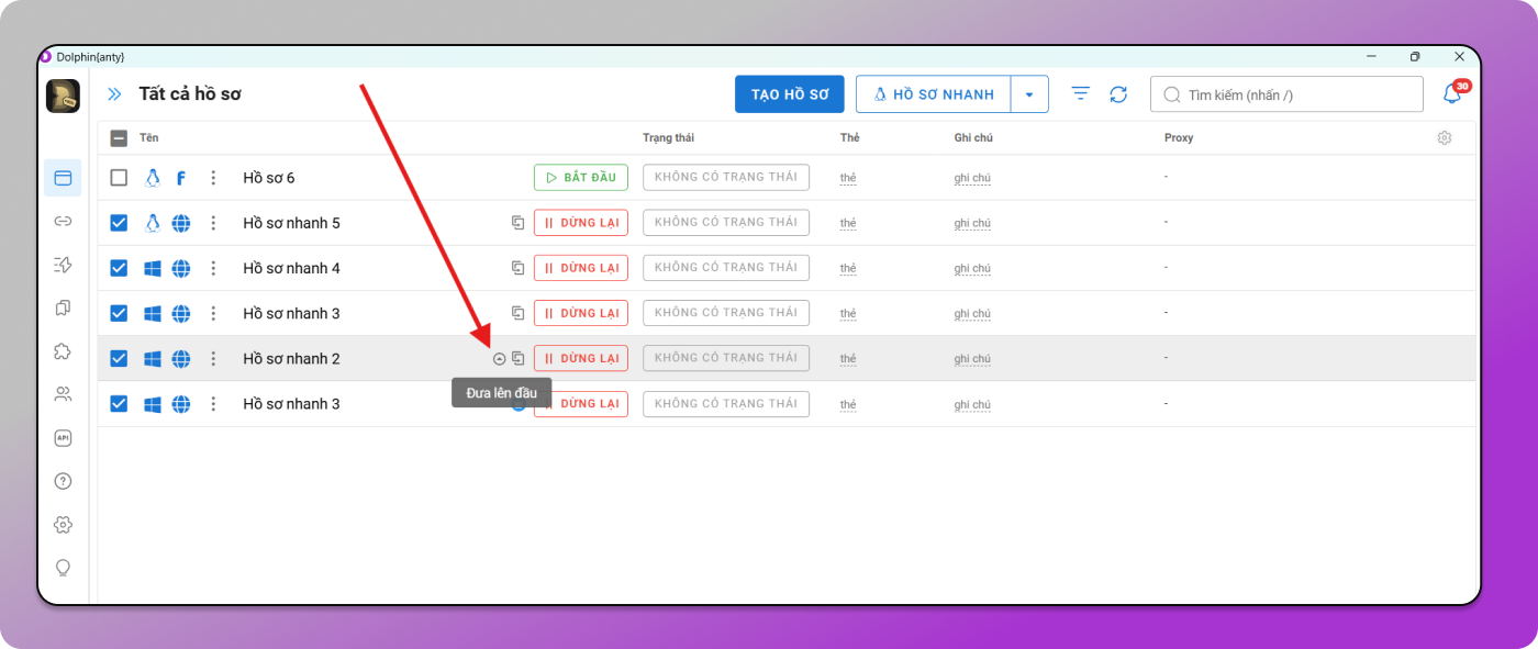 Launched Profile Dolphin Anty