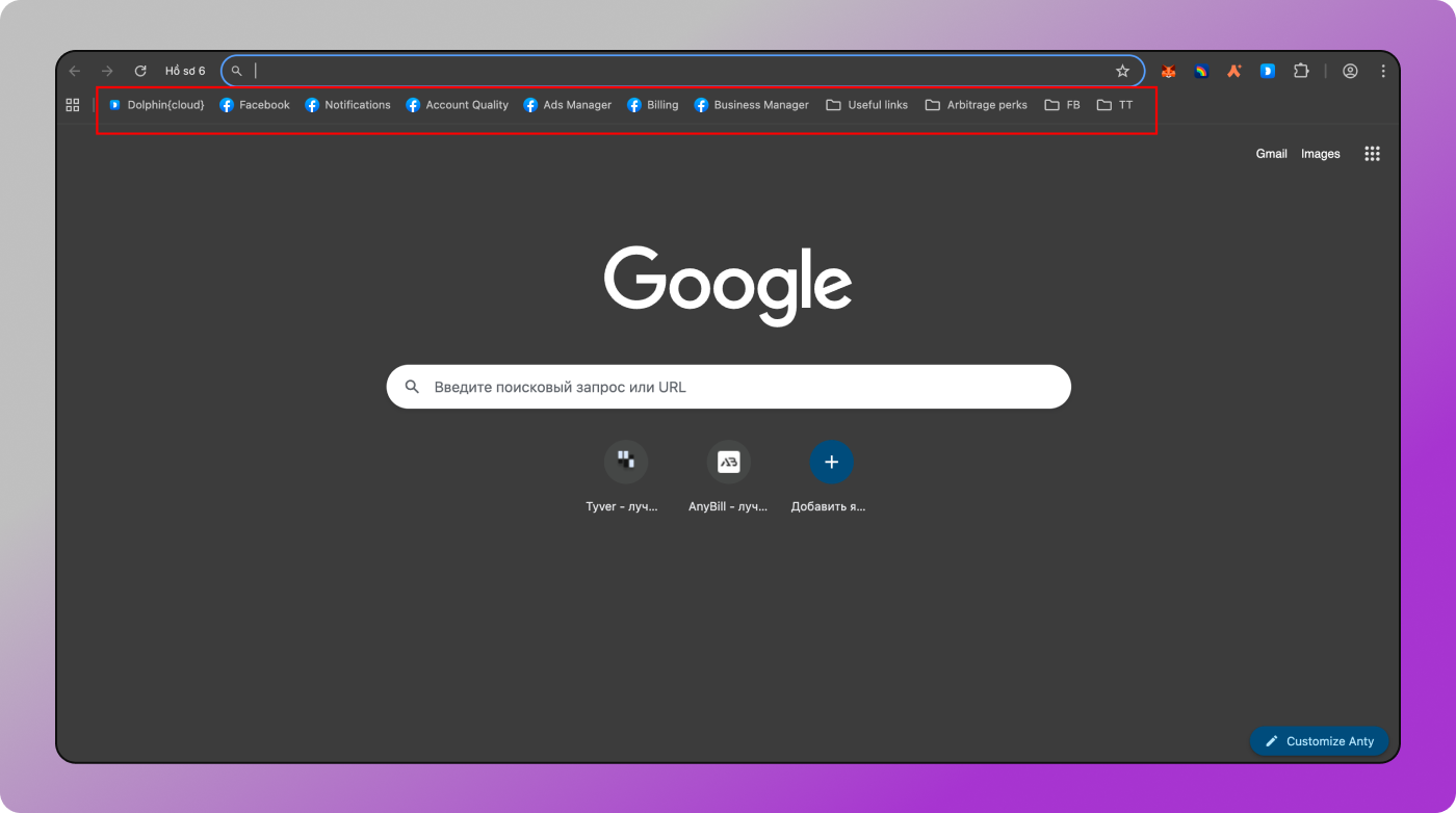 Facebook Profile Dolphin Anty