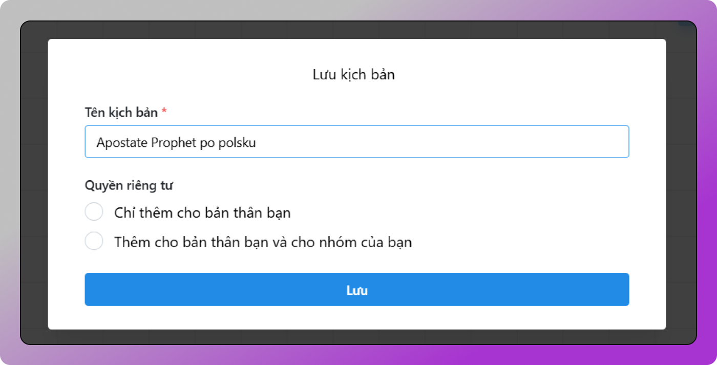 Scenario Name Dolphin Anty