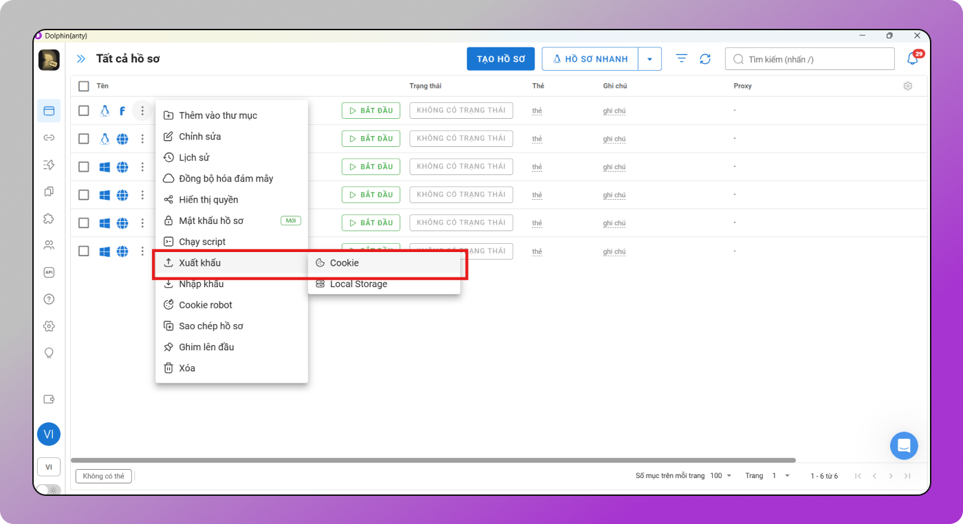 Cookie Export Dolphin Anty