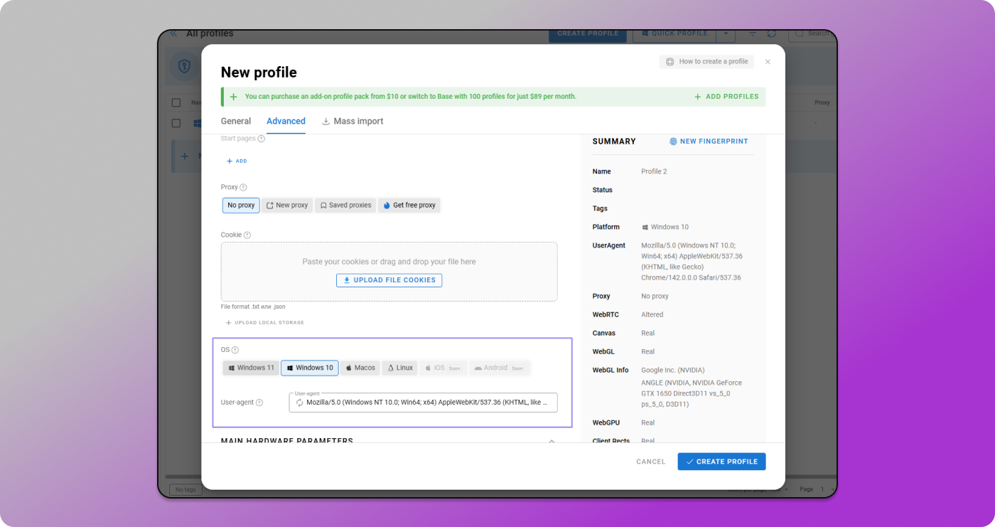 OS Menu Dolphin Anty