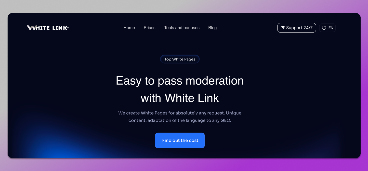 White Link Main page Dolphin Anty