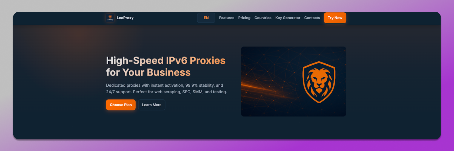 LeoProxy Главная страница Dolphin Anty