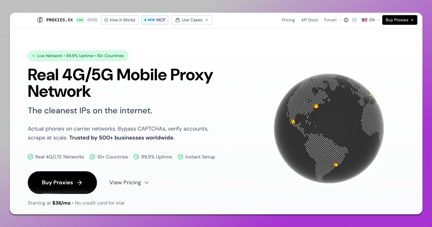 Proxies.sx Main Page Dolphin Anty