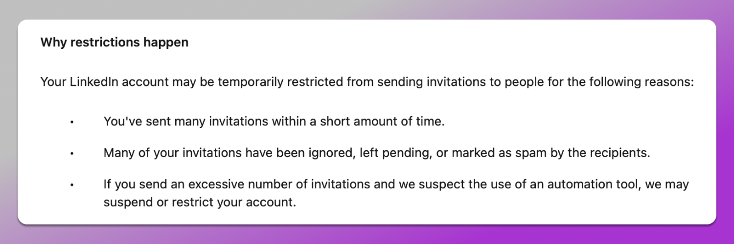 Restrictions LinkedIn Dolphin Anty