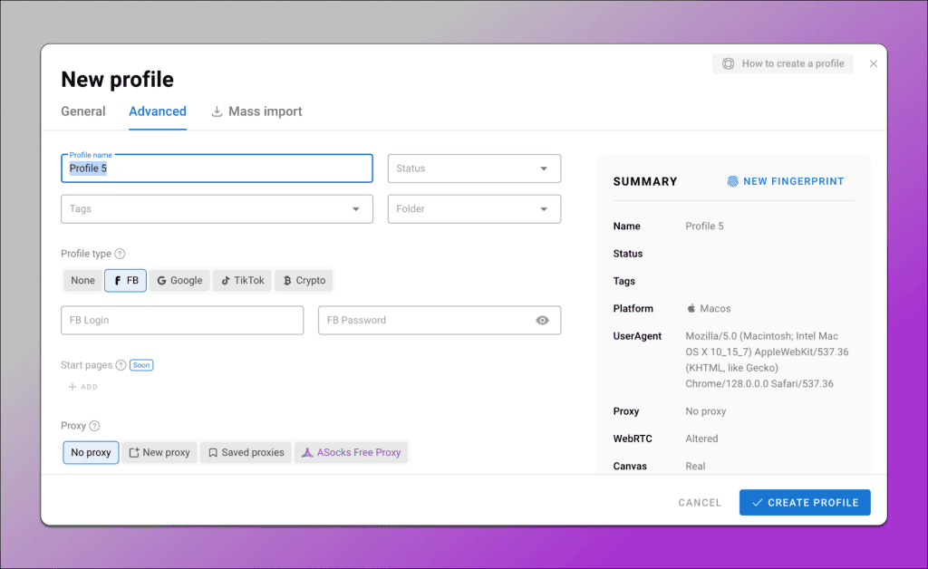 New Profile Parameters on Dolphin Anty