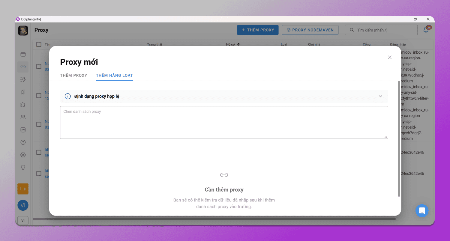 Proxy Bulk Addition Dolphin Anty