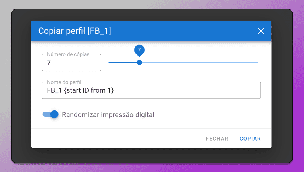 Copiar perfil Dolphin Anty