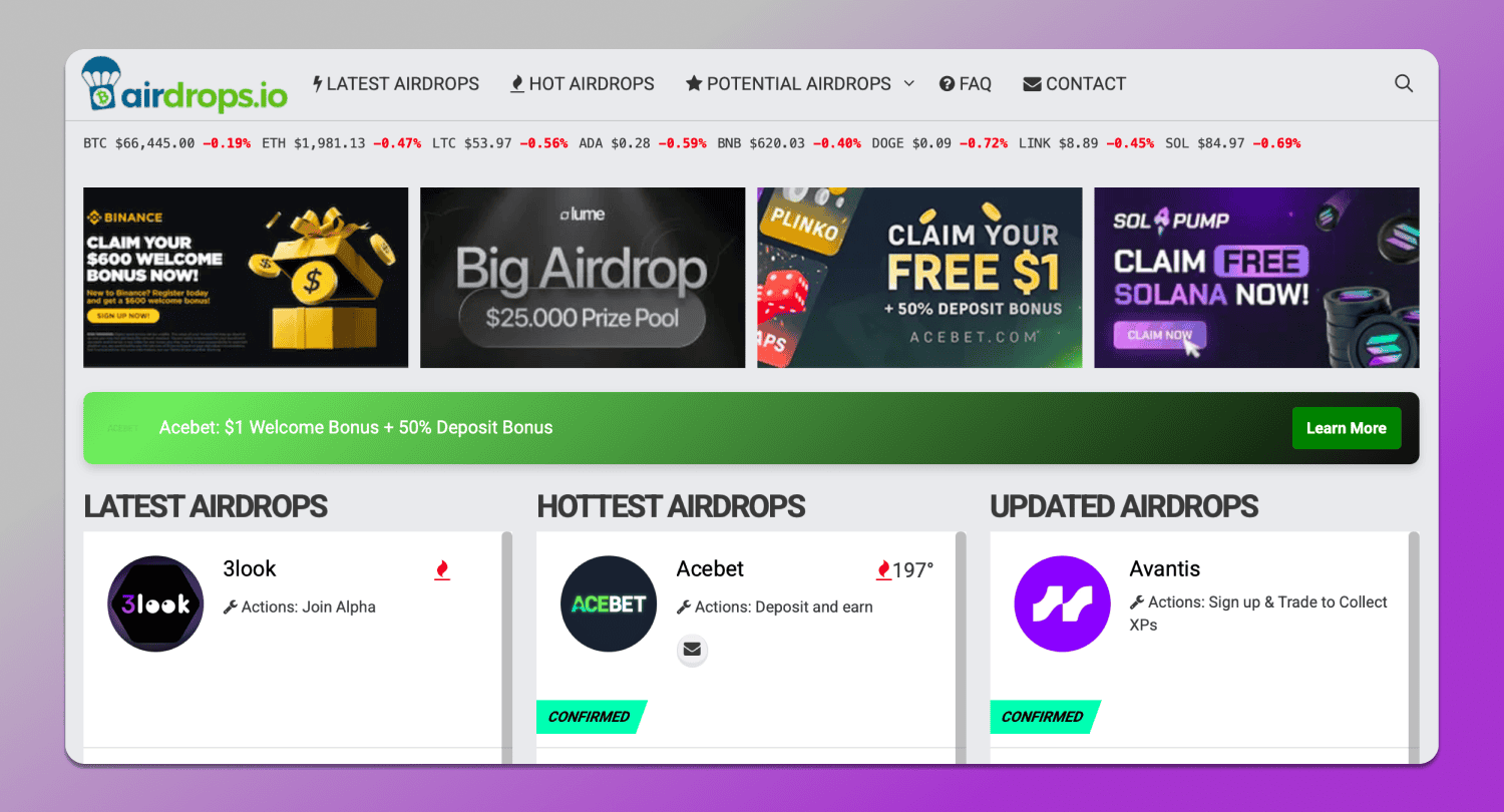 Airdrops Dolphin Anty