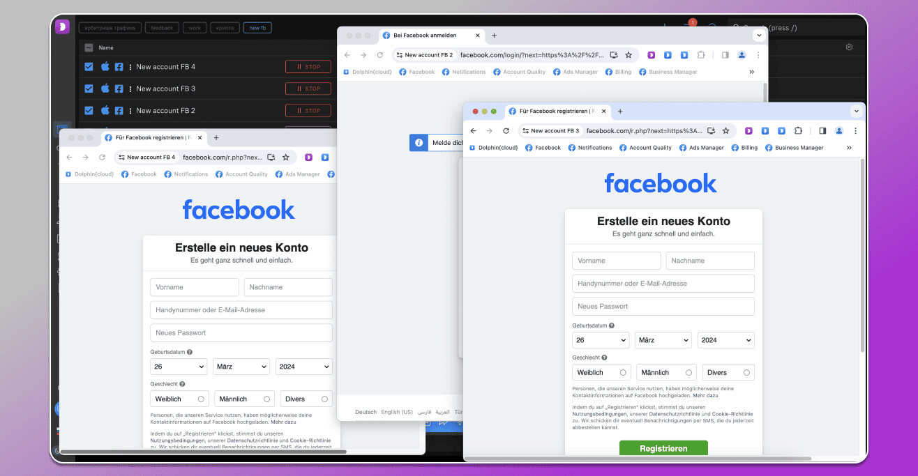 Multiple FB accounts